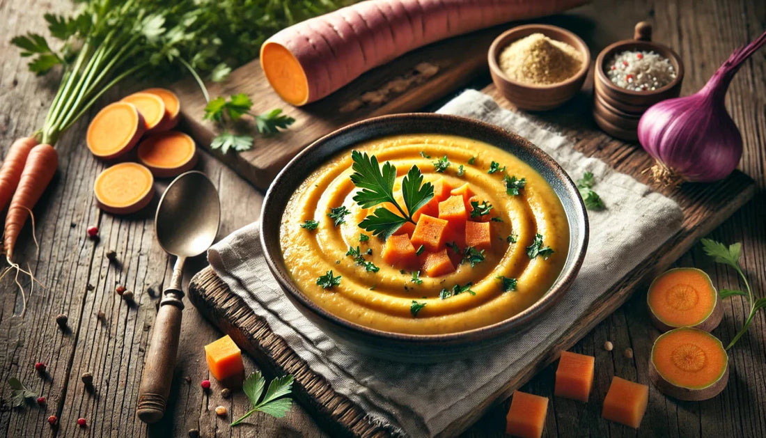 Soupe pour votre microbiote avec racines et gingembre - Suplemint