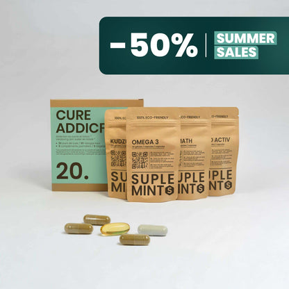 Cure ADDICFREE® | Sérénité et Équilibre | Oméga-3 L-Tyrosine Klamath Kudzu | 270 gélules 30j
