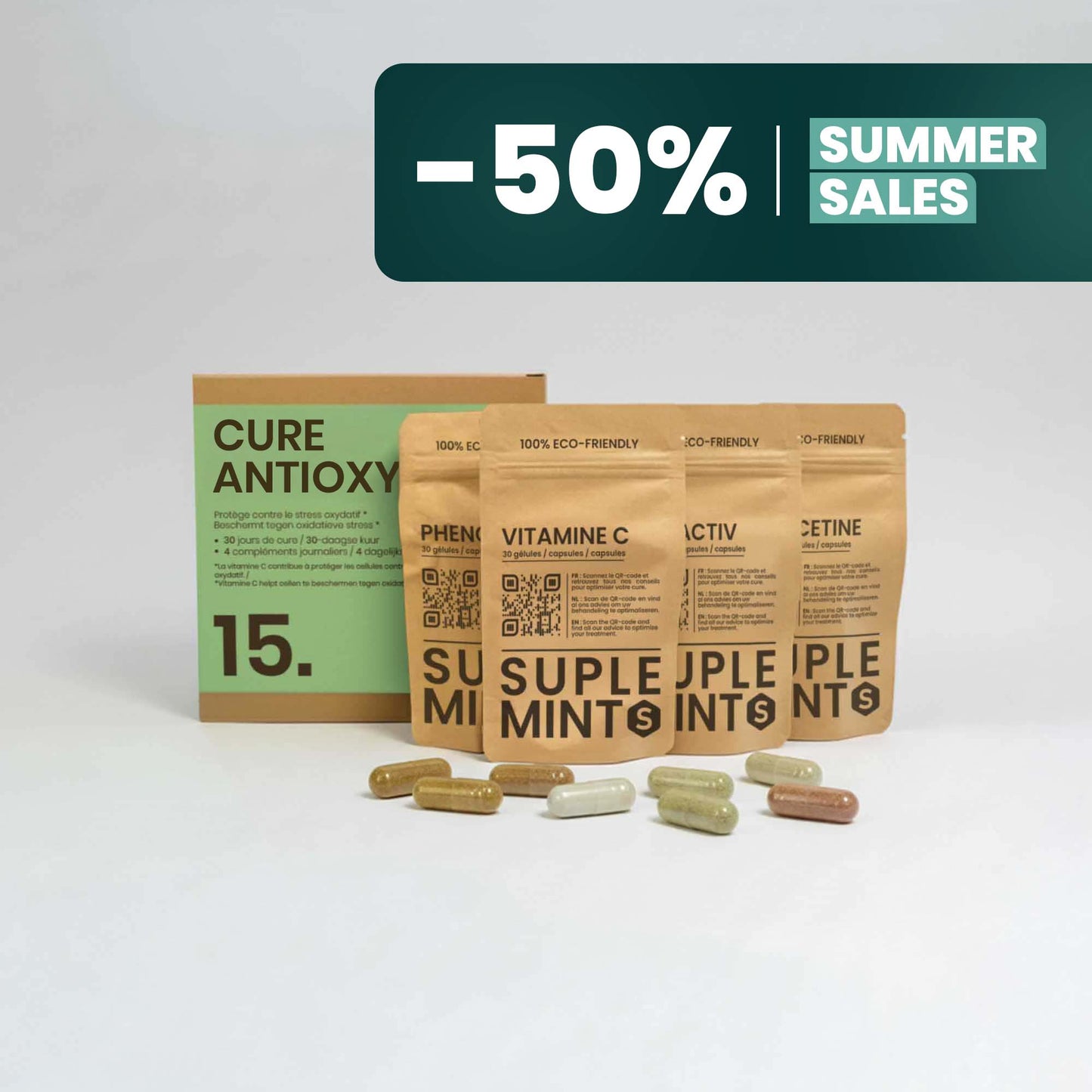 ANTIOXIDANT® Pack | Cellular Youth | Polyphenols Vitamin C Quercetin | 120 capsules 30 days