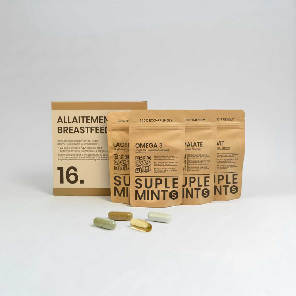 Cure ALLAITEMENT® | Bien-être Post-Partum | Oméga-3 Multivitamines Magnésium | 180 gélules 30j