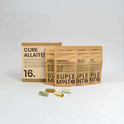 Cure ALLAITEMENT® | Bien-être Post-Partum | Oméga-3 Multivitamines Magnésium | 180 gélules 30j