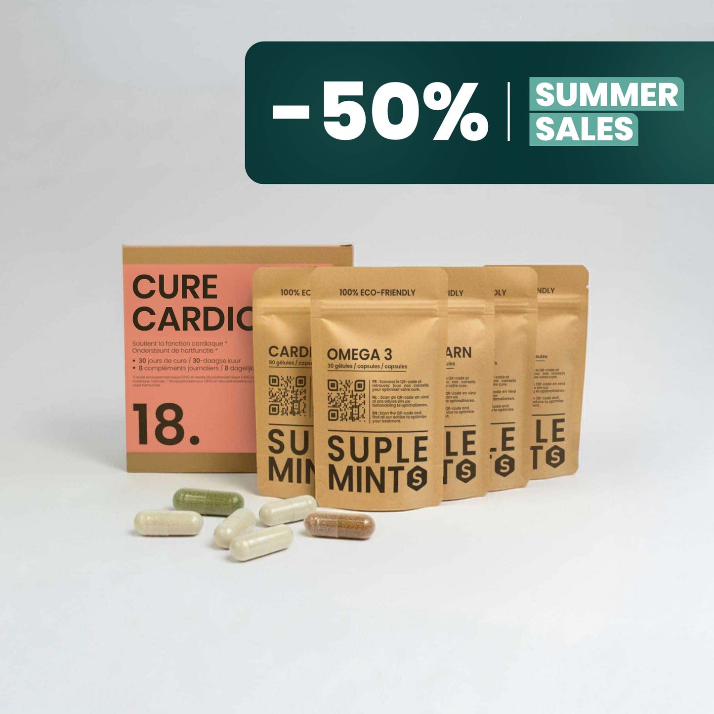 CARDIO® Pack | Cardiovascular Vitality | Omega-3 Acetyl-L-Carnitine CoQ10 | 240 capsules 30 days