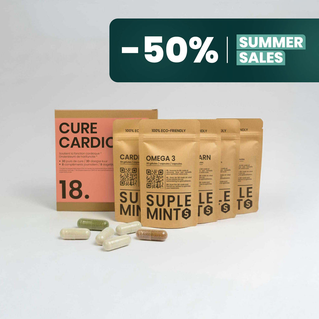 Cure CARDIO® | Vitalité Cardiovasculaire | Oméga-3 Acétyl-L-Carnitine CoQ10 | 240 gélules 30j