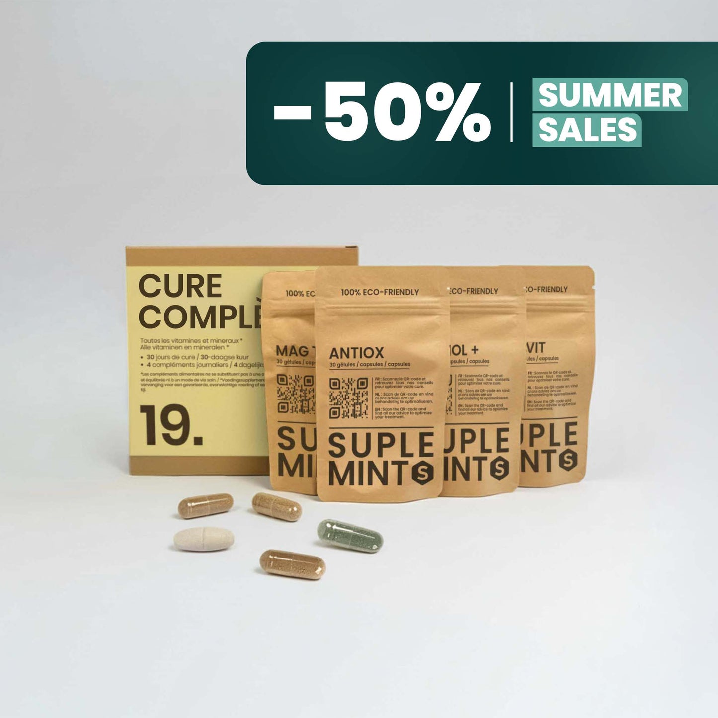 COMPLETE® Pack | Covers Essential Needs | Multivitamins Magnesium Polyphenols Antioxidants | 120 capsules 30 days