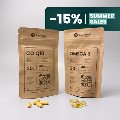 CoQ10® + OMEGA-3® Capsules | Cellular and Cardiovascular Energy | Coenzyme Q10 100mg + EPA DHA EPAX | 2 references 30 days