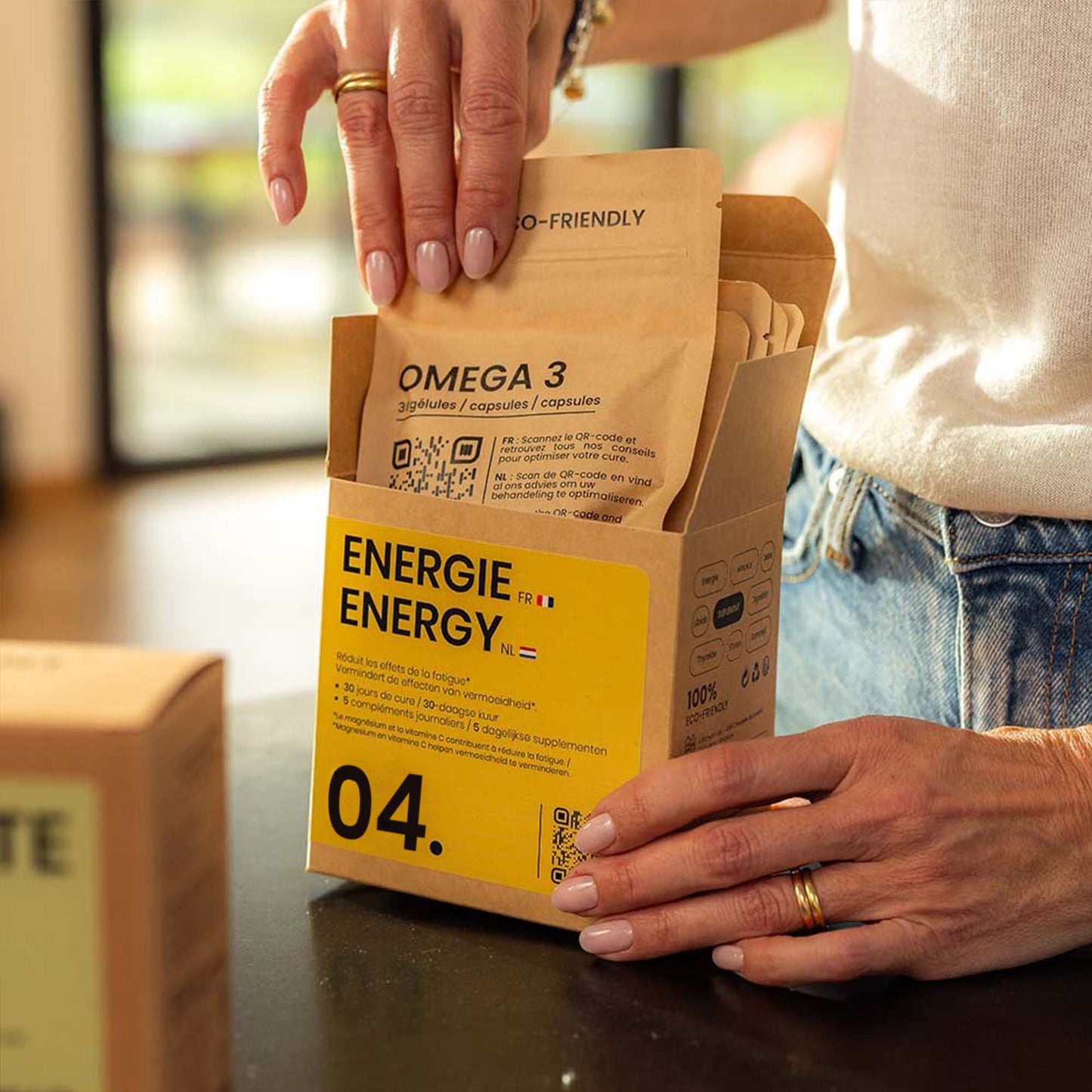 ENERGIE® | Dagelijkse energie | Vitamine C CoQ10 Omega-3 L-tyrosine Magnesium | 150 capsules 30 dagen