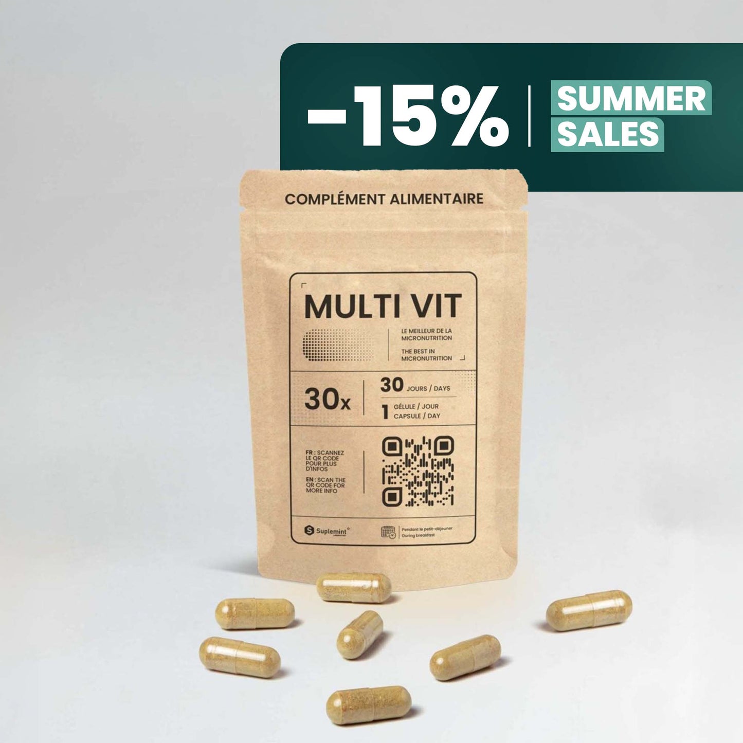 MULTI VIT® Capsule | Complete Multivitamins | Zinc B Vitamins CoQ10 Selenium | 60 capsules