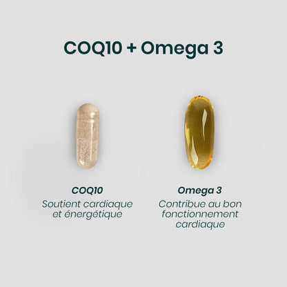 CoQ10® + OMEGA-3® Capsules | Cellular and Cardiovascular Energy | Coenzyme Q10 100mg + EPA DHA EPAX | 2 references 30 days