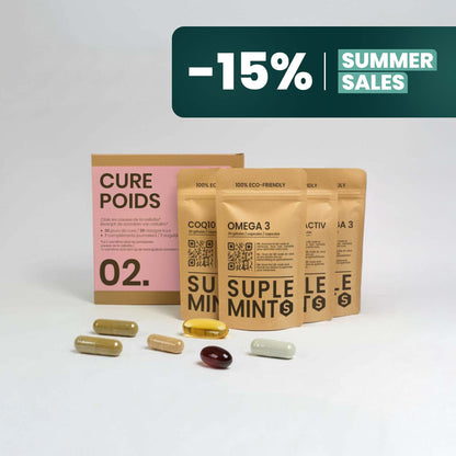 WEIGHT® Pack | Slimming Balance | Berberine Omega-3 CoQ10 Acetyl-L-Carnitine | 180 capsules 30 days