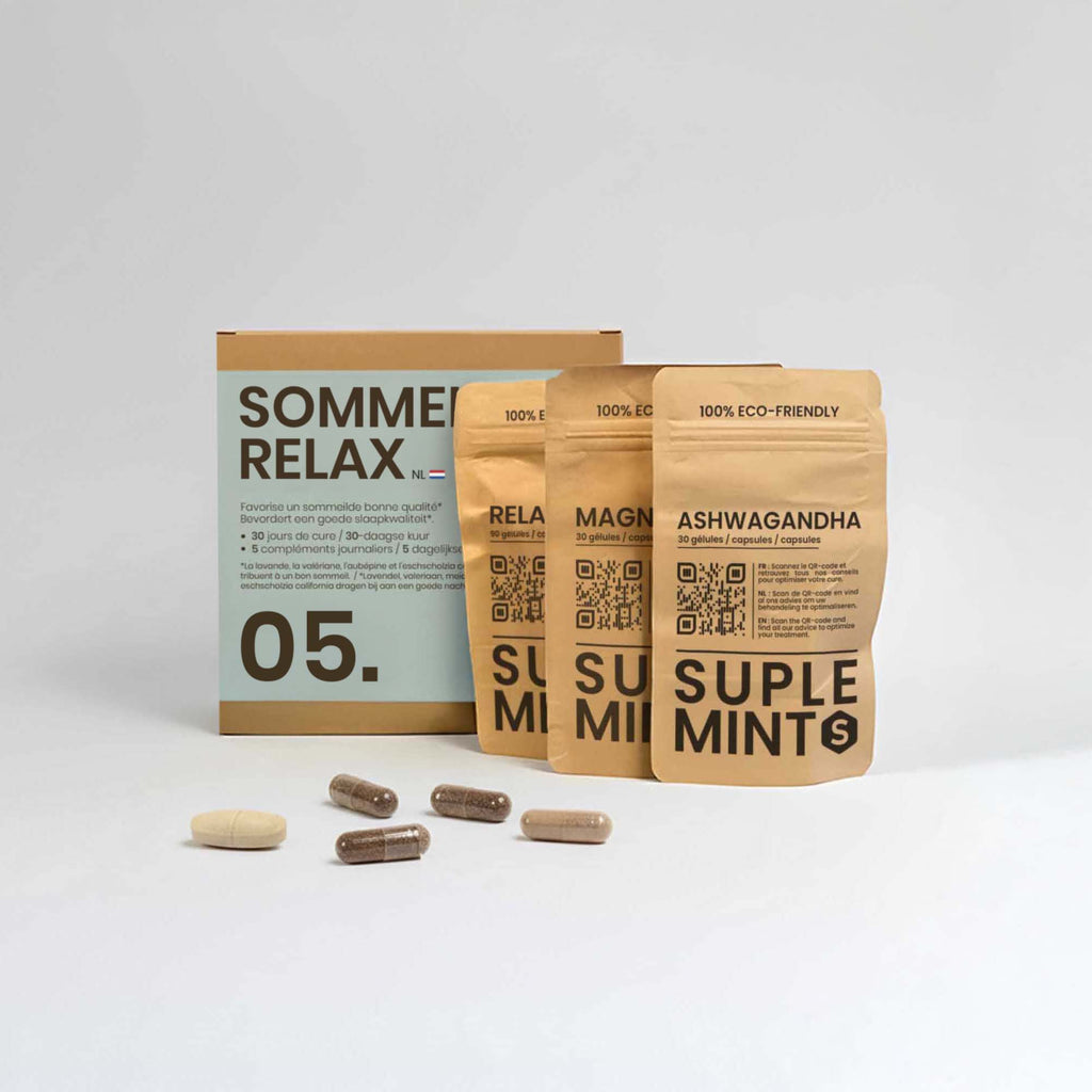 Cure SOMMEIL® | Nuits Paisibles | Ashwagandha Magnésium Valériane | 150 gélules 30j
