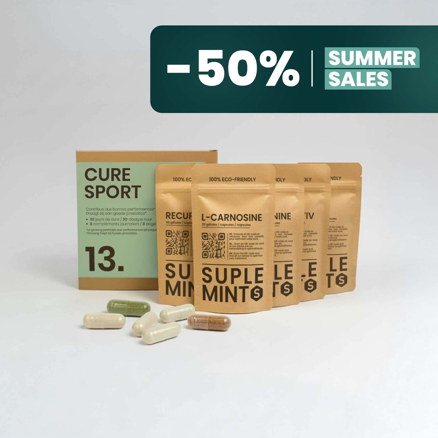 Cure SPORT® | Performance et Tonus | Klamath Bêta-Alanine L-Carnosine L-Tyrosine Potassium | 210 gélules 30j