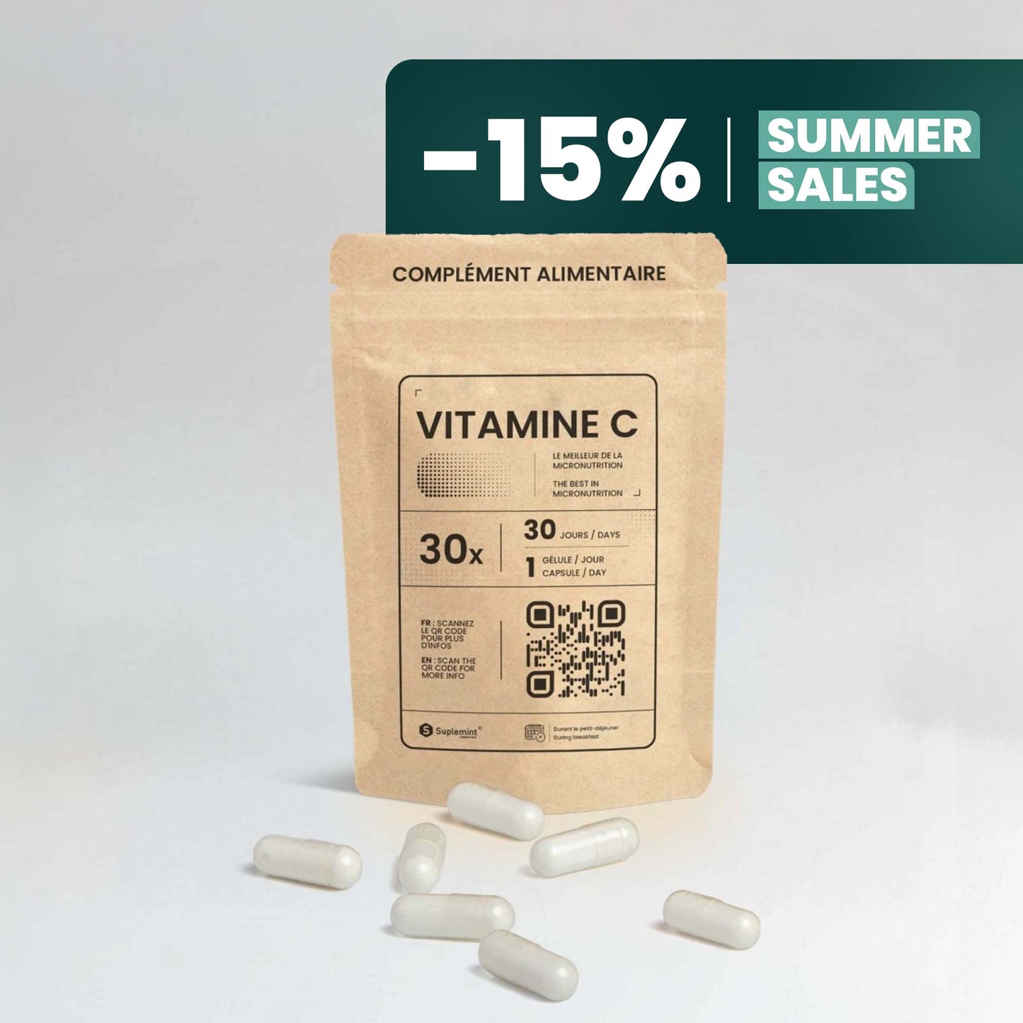 VITAMIN C® Capsule | Immunity and Antioxidant | L-Ascorbic Acid 650mg | 30 capsules