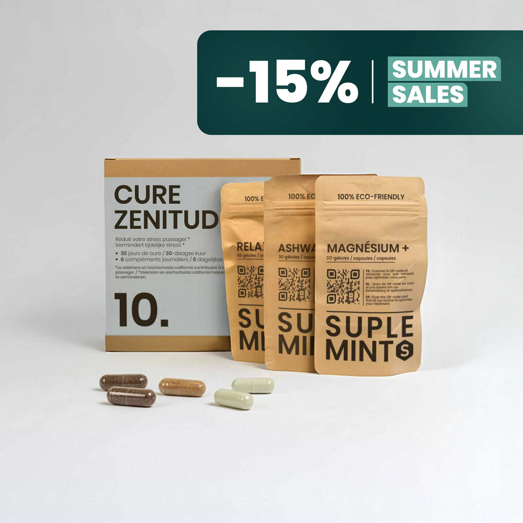Cure ZENITUDE® | Calme et Sérénité | Ashwagandha Magnésium Malate Valériane Passiflore | 180 gélules 30j