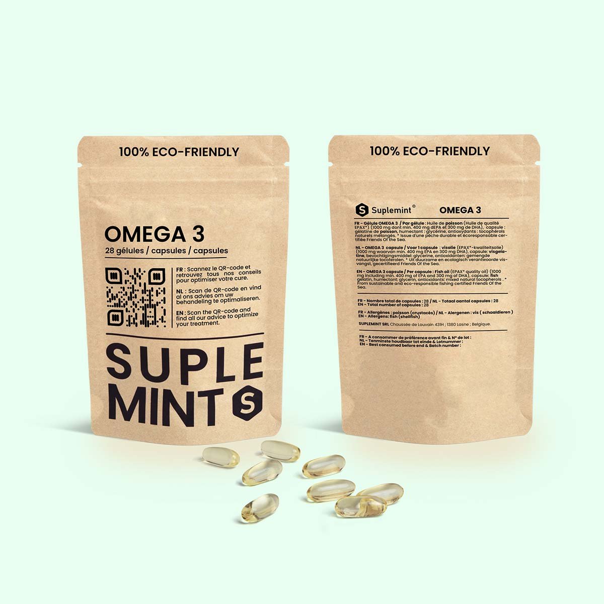 Cure ADDICFREE® | Sérénité et Équilibre | Oméga - 3 L - Tyrosine Klamath Kudzu | 270 gélules 30j - Suplemint
