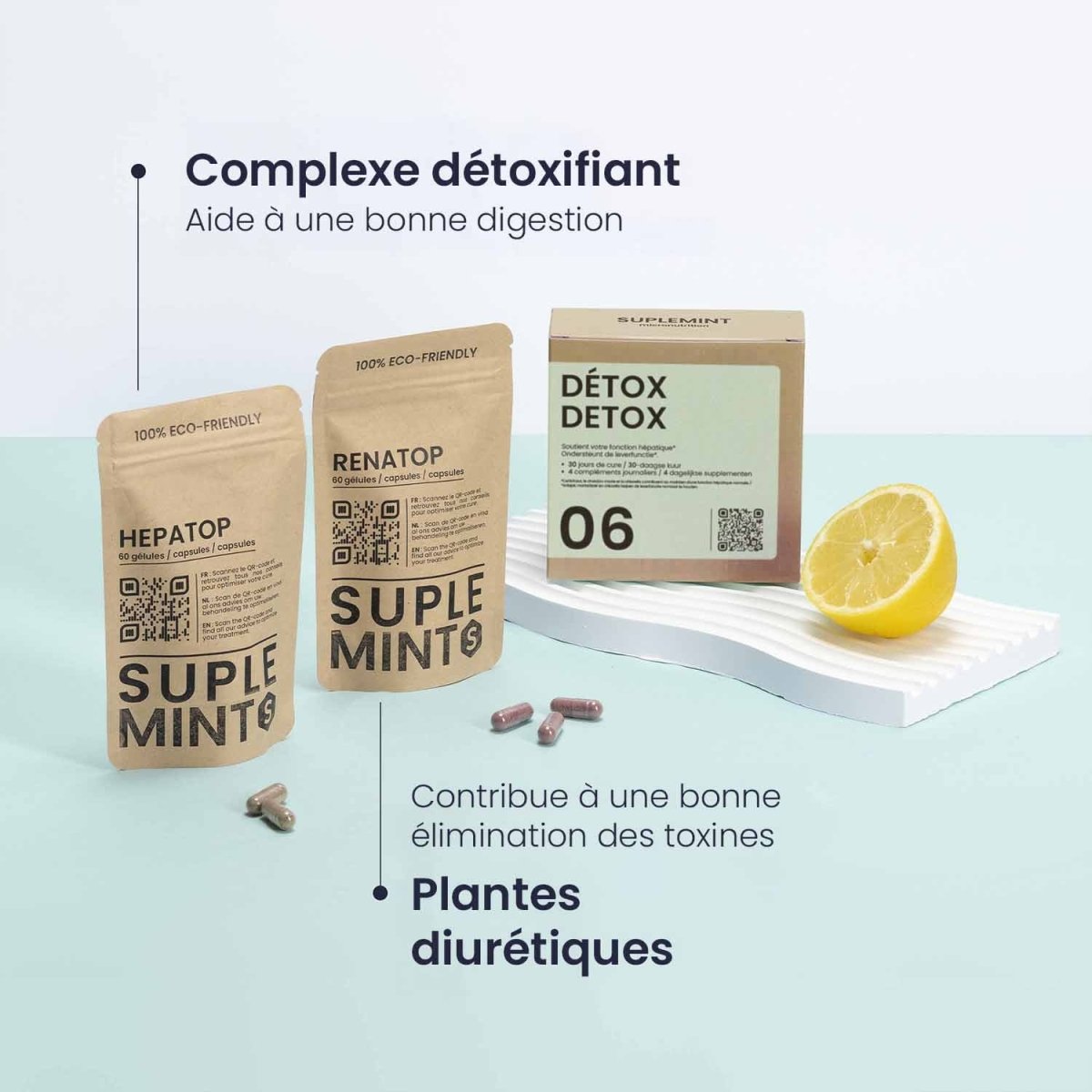 Cure DETOX® | Purification Naturelle | Artichaut Chardon - Marie Pissenlit | 120 gélules 30j - Suplemint