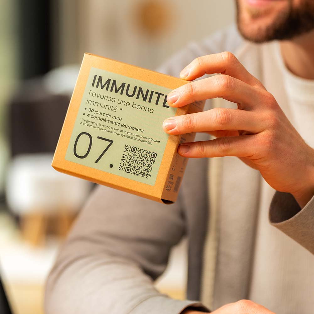 Cure IMMUNITÉ® | Vitalité Naturelle | Vitamine C D3 Zinc Ginseng Reishi Propolis | 120 gélules 30j - Suplemint