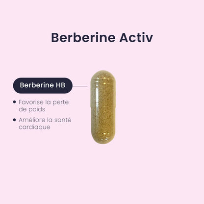 Gélule BERBERINE ACTIV® | Équilibre Métabolique | Berbérine HB 375mg | 30 gélules - Suplemint