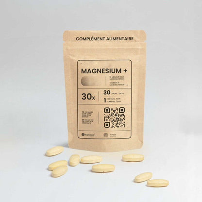 Gélule MAGNESIUM+® | Magnésium Vitamines B | Glycérophosphate Bisglycinate 146mg Taurine | 30 gélules