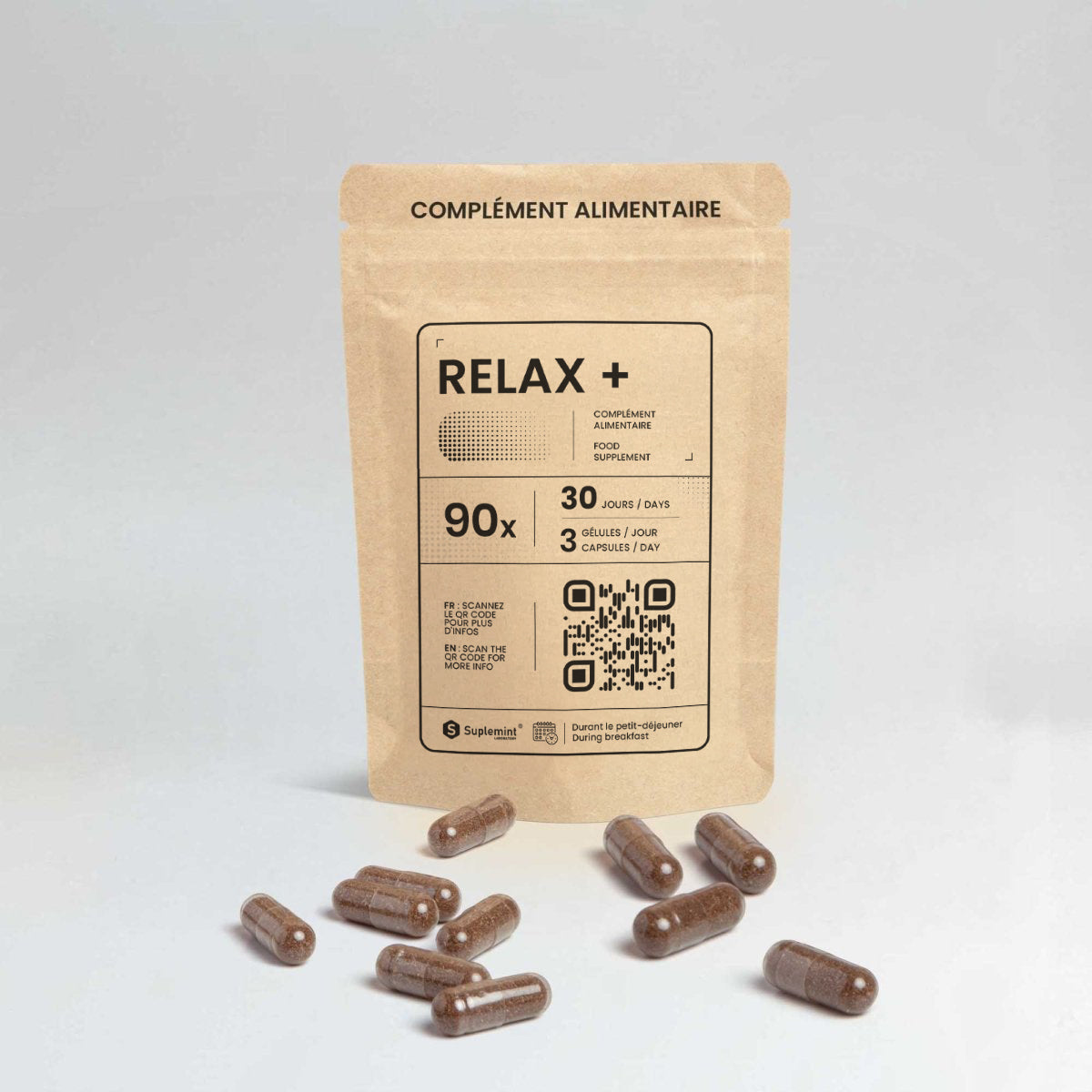 Gélule RELAX+® | Sommeil Réparateur | Valériane Passiflore Lavande GABA | 90 gélules