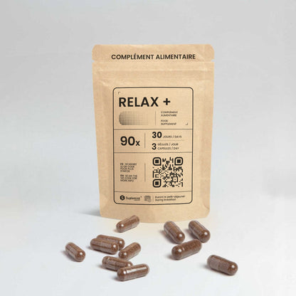 Gélule RELAX+® | Sommeil Réparateur | Valériane Passiflore Lavande GABA | 90 gélules