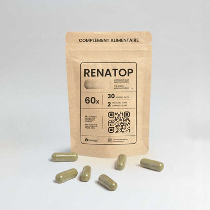 Gélule RENATOP® | Confort Rénal | Pissenlit Piloselle Hibiscus | 60 capsules - Suplemint