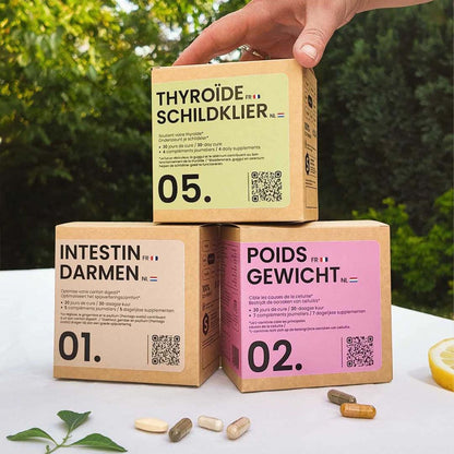 Pack ÉQUILIBRE® | Thyroïde Poids et Transit | Cure Thyroïde + Poids + Intestin | 3 cures complètes 30j - Suplemint