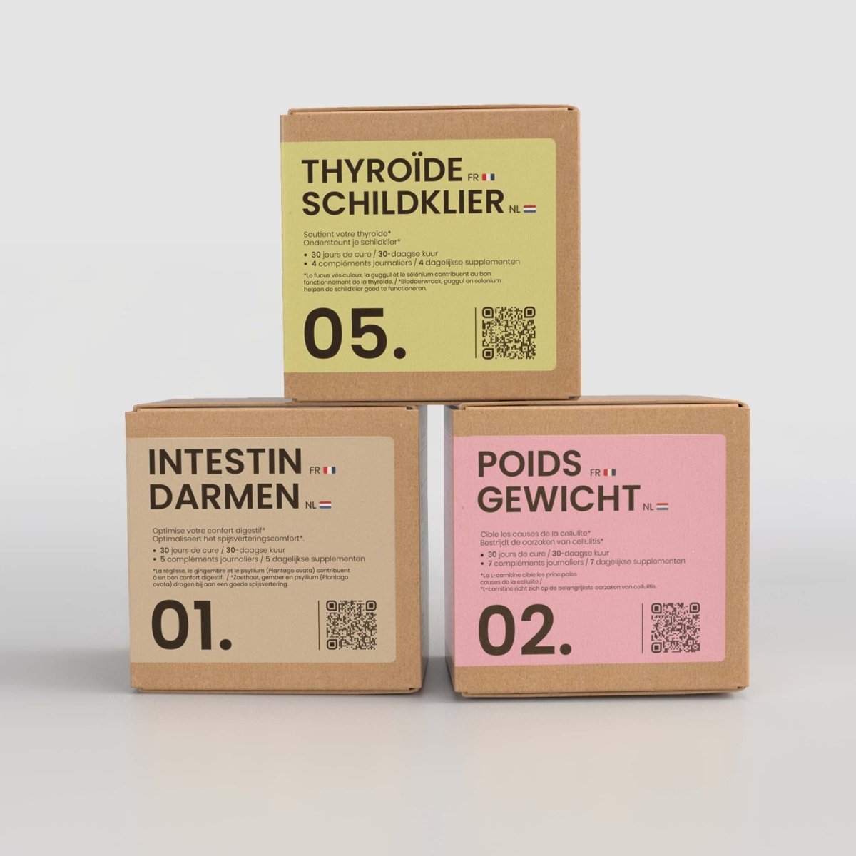 Pack ÉQUILIBRE® | Thyroïde Poids et Transit | Cure Thyroïde + Poids + Intestin | 3 cures complètes 30j - Suplemint
