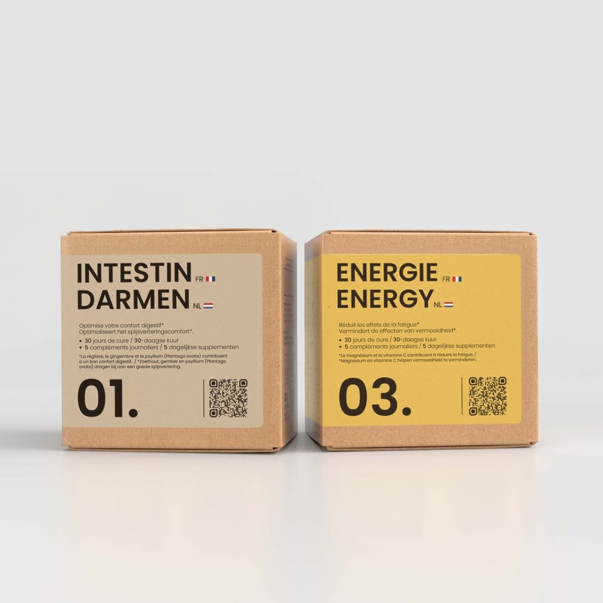 Pack REBOOST® | Digestion et Vitalité | Cure Intestin + Énergie | 2 cures complètes 30j - Suplemint