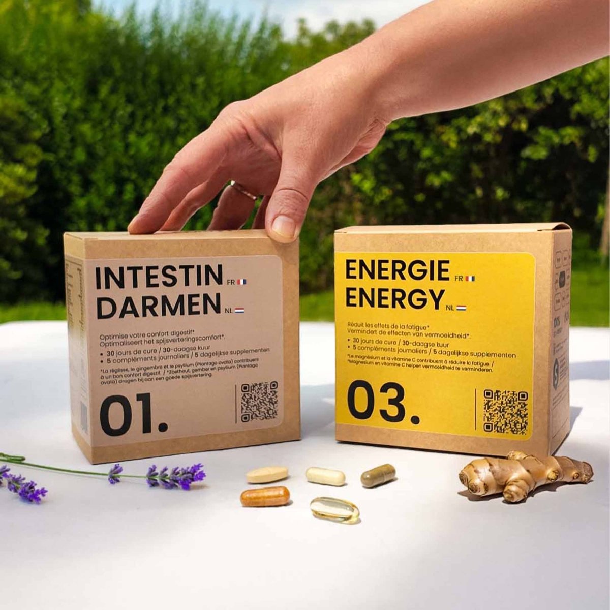 Pack REBOOST® | Digestion et Vitalité | Cure Intestin + Énergie | 2 cures complètes 30j - Suplemint