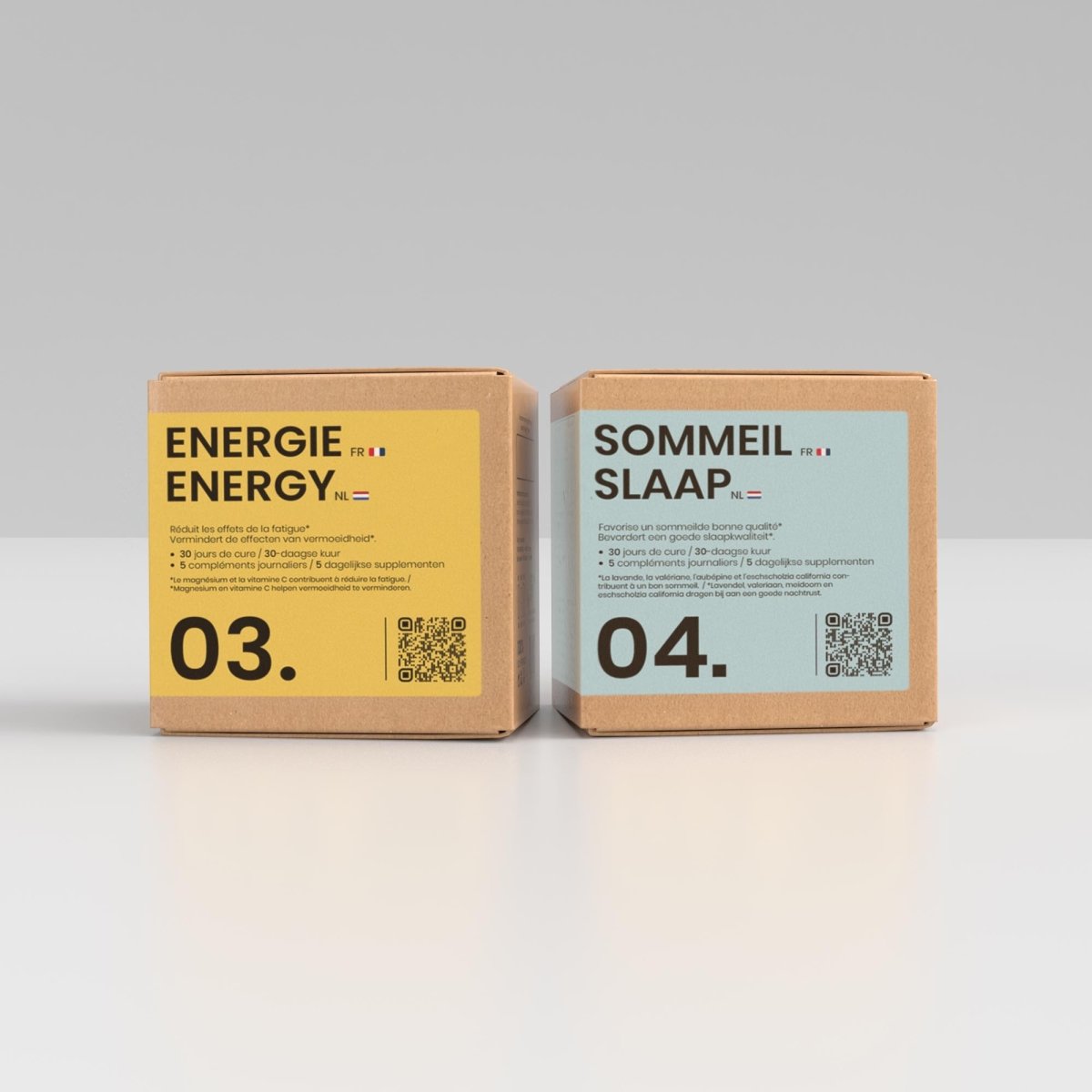 Pack VITALITÉ® | Nuits Paisibles et énergie | Cure Sommeil + Énergie | 2 cures complètes 30j - Suplemint