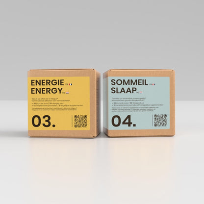 Pack VITALITÉ® | Nuits Paisibles et énergie | Cure Sommeil + Énergie | 2 cures complètes 30j - Suplemint