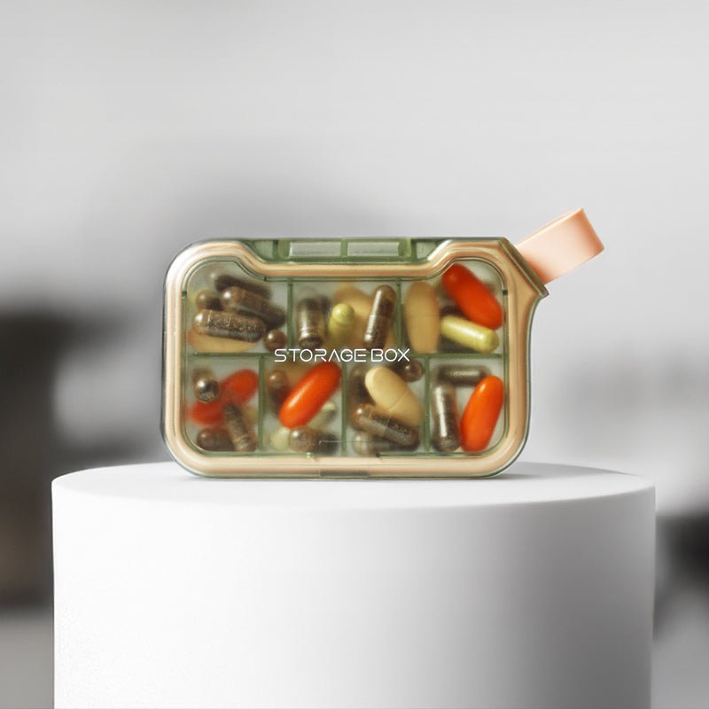 STORAGEBOX® | Pilulier Organisation Cures | 7 Compartiments Journaliers Portable Premium - Suplemint