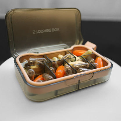 STORAGEBOX® | Pilulier Organisation Cures | 7 Compartiments Journaliers Portable Premium - Suplemint